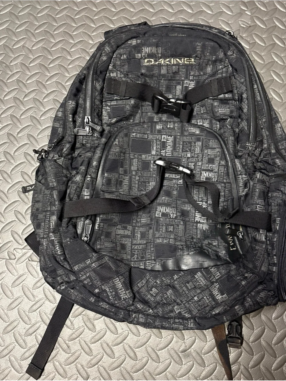 Dakine Patrol 36L Surf Skate cooler wax Black Graphic Print Backpack